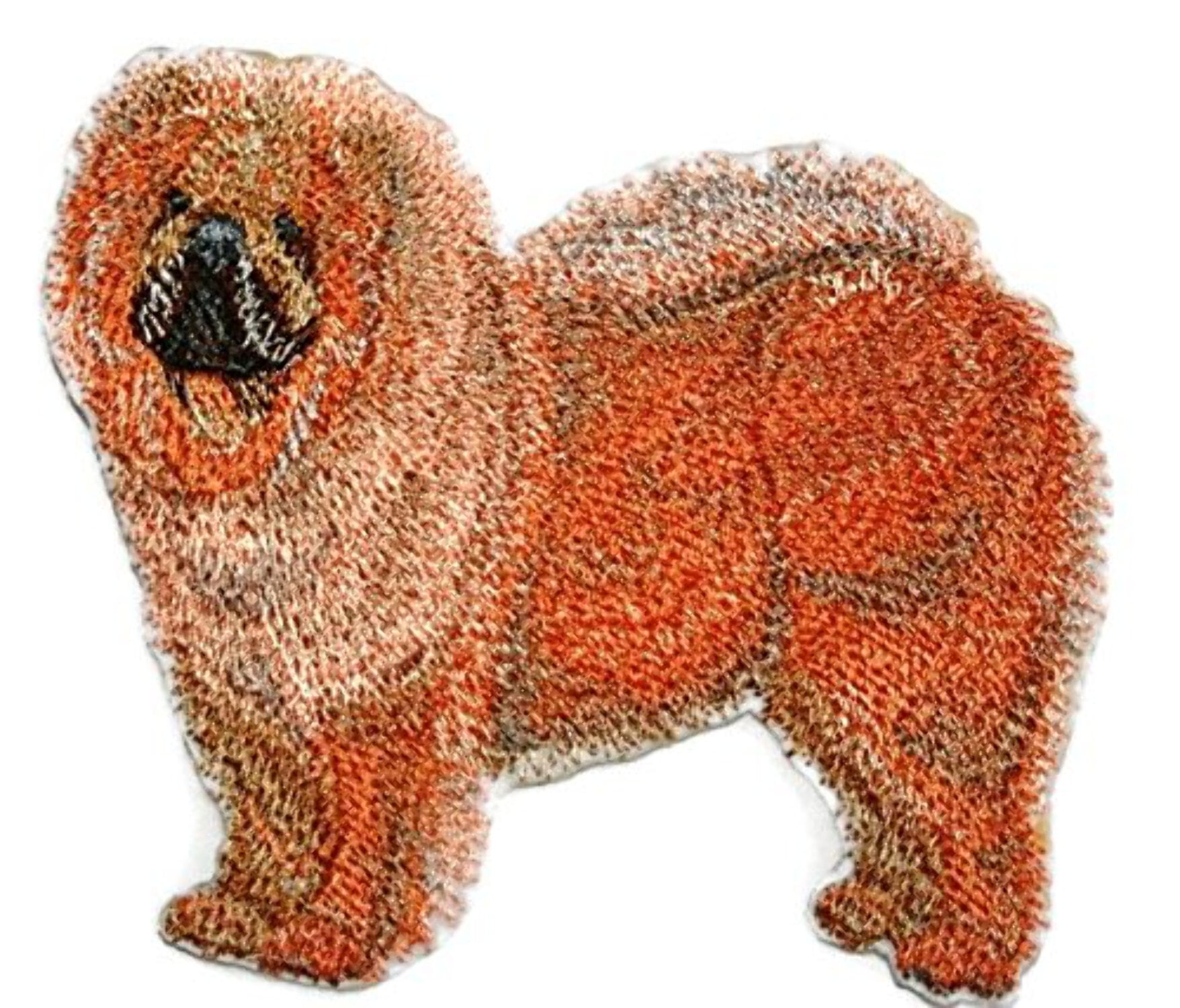 Amazing Custom Dog Portraits [Chowchow] Embroidered Iron On/Sew Patch (4.5" x 4") Made in USA]