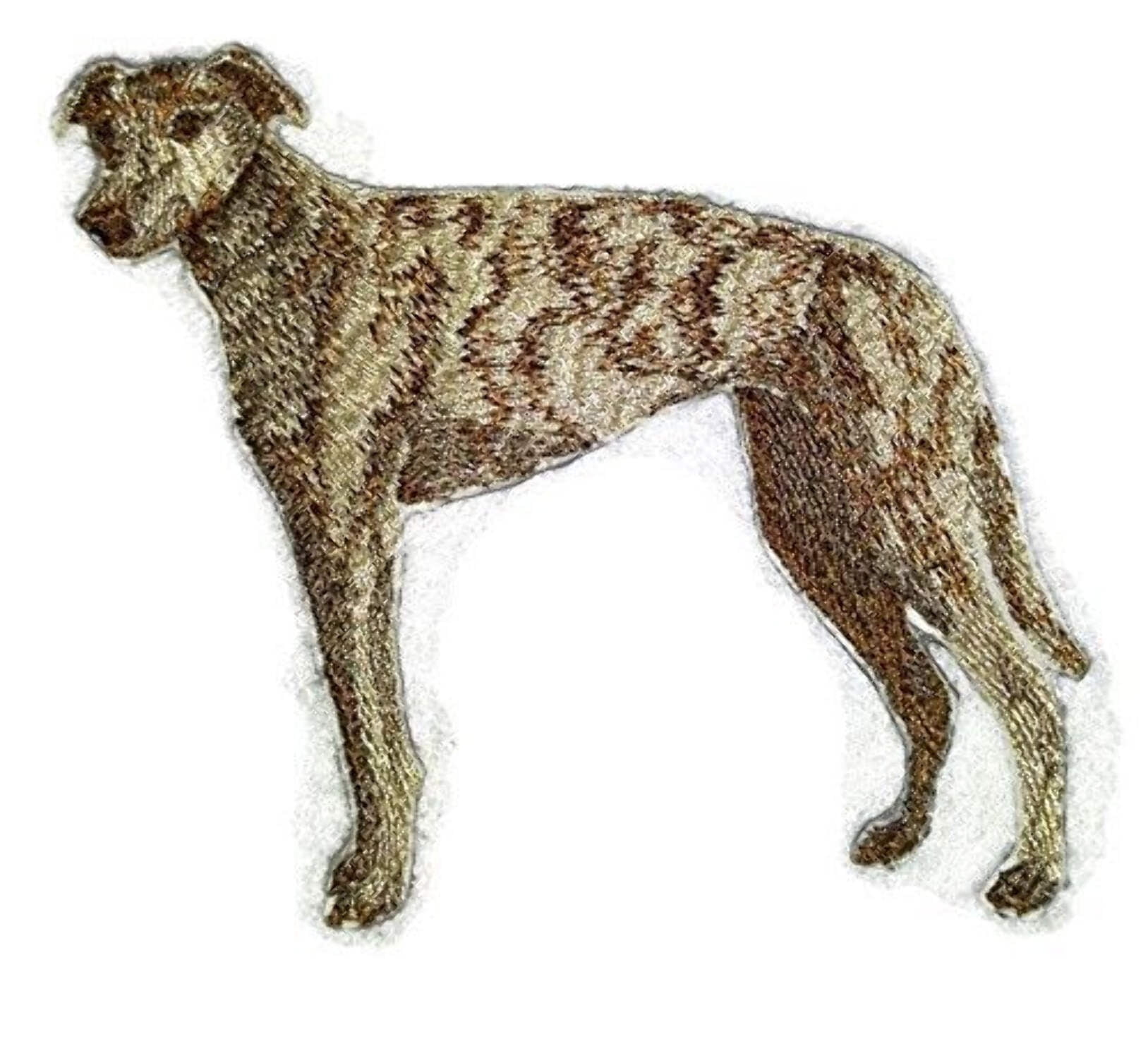 Custom Dog Portraits [Greyhound] Embroidery Iron On/Sew patch [5.4" x 4.8"]