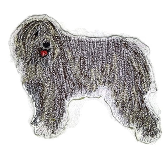 Custom Dog Portraits [Komondor] Embroidery Iron On/Sew patch [4.5" x 4.2"]