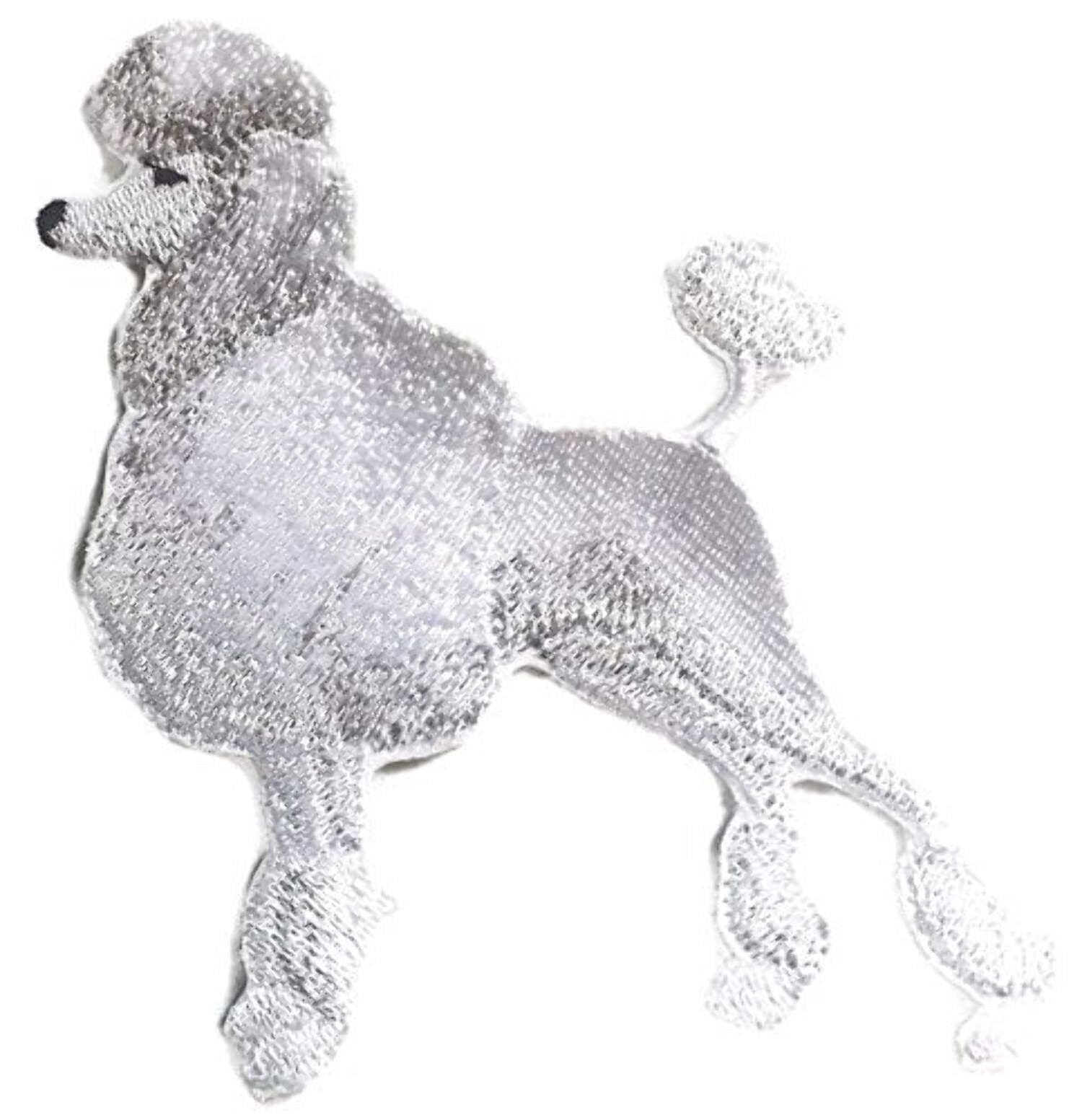 Custom Dog Portraits[Poodle] Embroidered Iron On/Sew patch [5.3" x 4..5"]