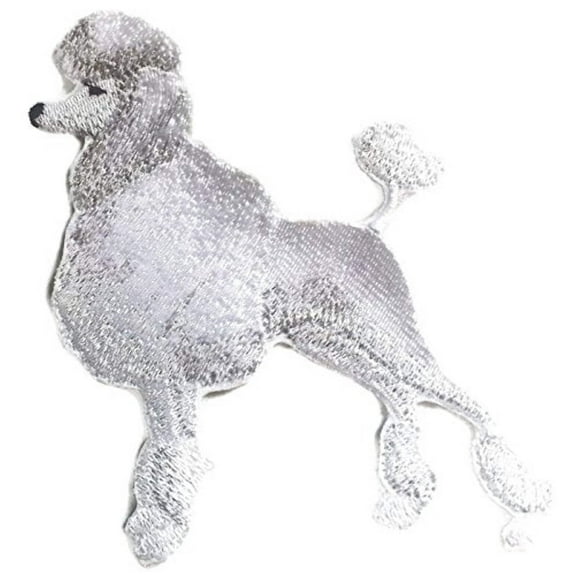 Custom Dog Portraits[Poodle] Embroidered Iron On/Sew patch [5.3" x 4..5"]