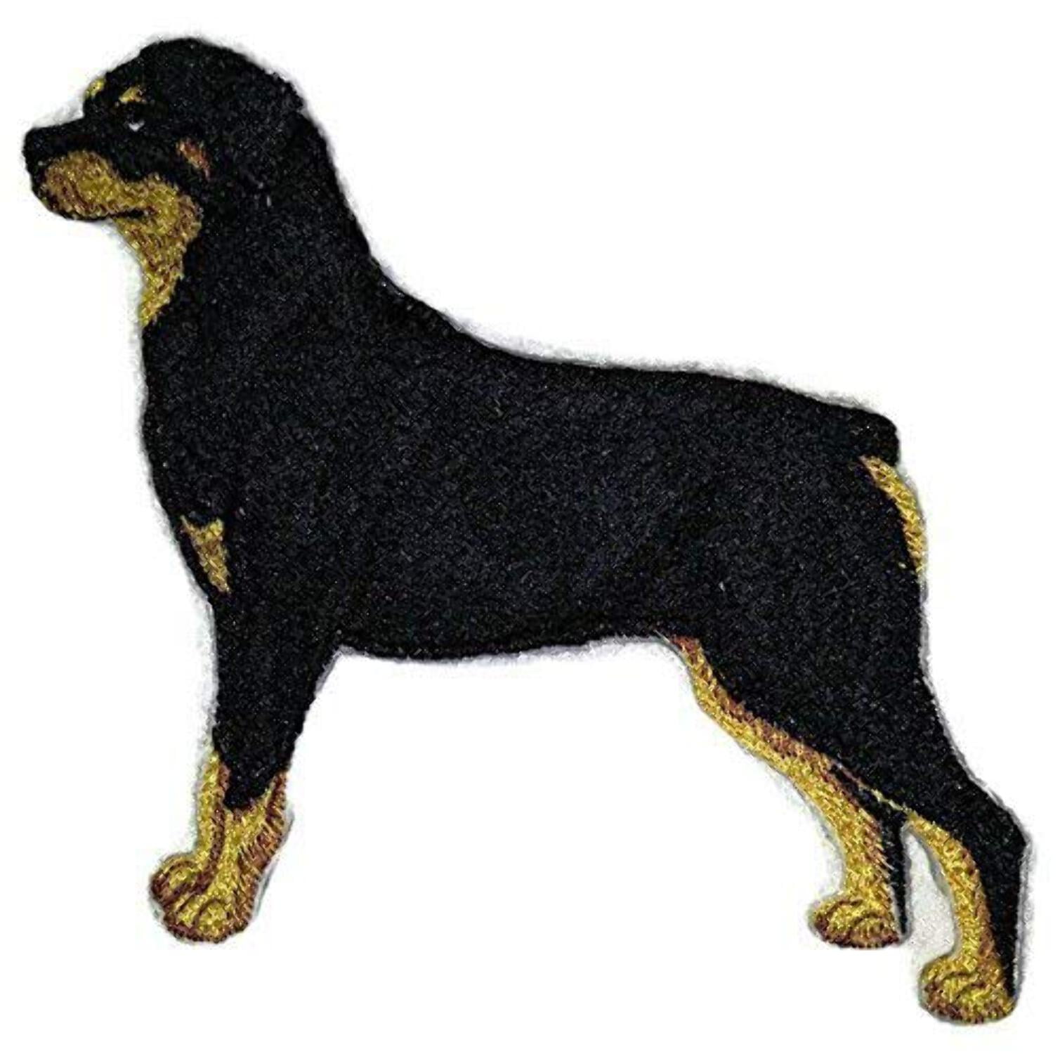 Custom Dog Portraits[Rottweiler] Embroidered Iron On/Sew Patch [6.46" x 5.6"]