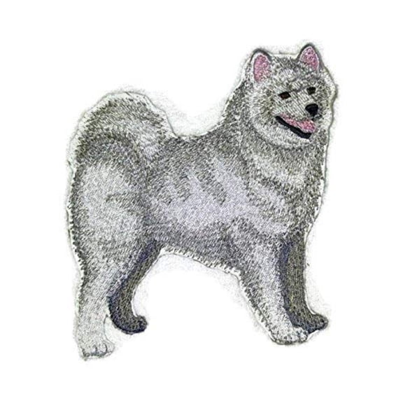 Custom Dog Portraits[Samoyed] Embroidered Iron On/Sew Patch [5" x 4.5"]