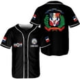 thumbnail image 1 of Custom Dominican Jersey for Men Dominican Baseball Jersey Dominican Baseball Jersey Dominicana Shirt Dominican Flag Jersey (Black, 4XL), 1 of 10