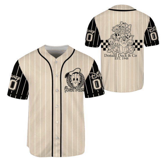 Custom Donald Duck Jersey, Disney Duck Jersey Shirt, Donald N Co Jersey Men, Disneyland Baseball Shirt, Magic Kingdom Football Jersey