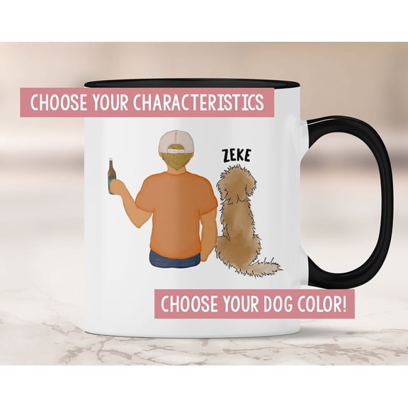 Custom Doodle Dog Dad Mug Personalized Goldendoodle Gift