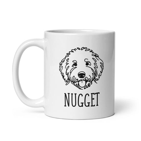 Custom Doodle Dog Mug Personalized Goldendoodle Gift For Dog Mom, Bekilab Ceramic Coffee Mug, 11oz 15oz Gift