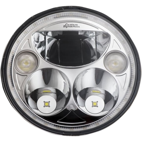 Custom Dynamics 7" TruBeam LED Chrome Headlight (CDTB-7-IF-C)