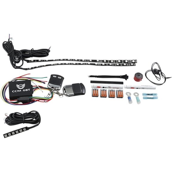 Custom Dynamics CD-IND-TMWK1BM Magical Wizard Full Bike Lite Kit with made with Bluetooth technology Color Command 5 rm