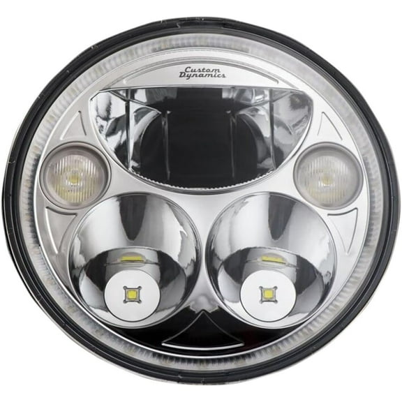 Custom Dynamics CDTB-7-IF-C 7in. TruBeam Headlight - Chrome Reflector