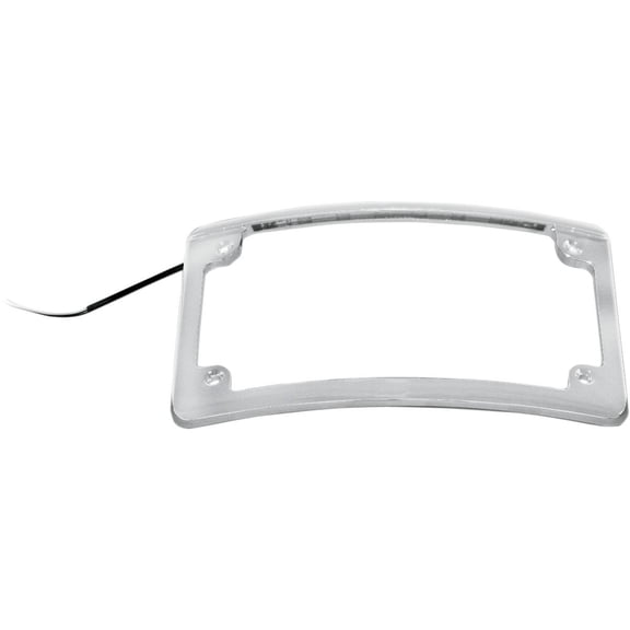 Custom Dynamics LPF-RAD-C-LP Radius LED License Plate Frame - Chrome