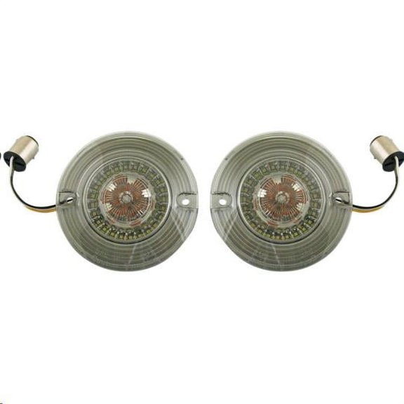 Custom Dynamics PB-AW-1157-T Flat Probeam Amber/White Dynamic Ringz Inserts with Smoked Lenses