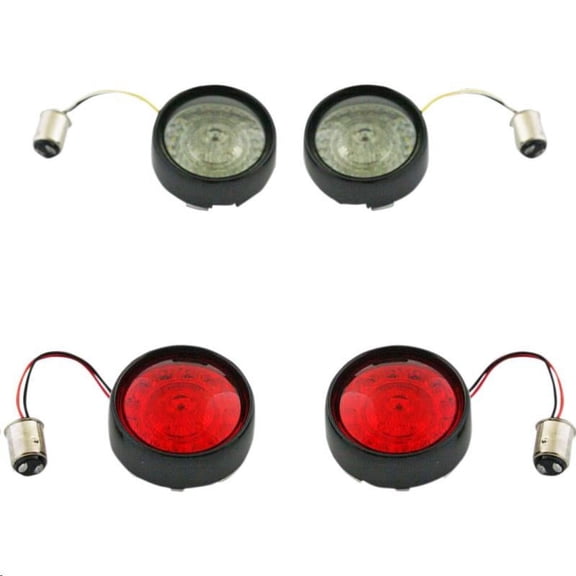 Custom Dynamics PB-BCM-BB-B Probeam Bullet Bezel Turn Signal Conversion Kit - Black