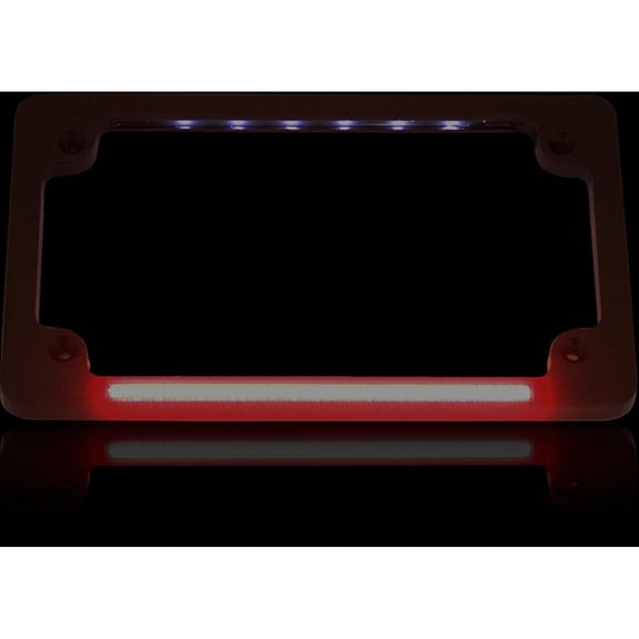 Custom Dynamics TF02-B Dual LED License Plate Frame - Black