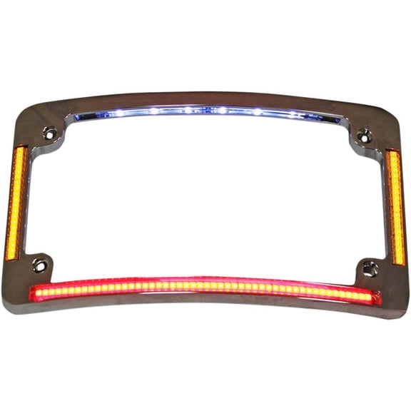Custom Dynamics TF05-B Radius All-In-One License Plate - Black