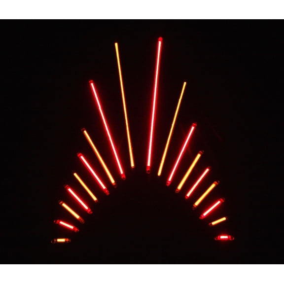 Custom Dynamics TF10RR TruFLEX Professional-Grade LED Lighting Strip - 10 LED (2.17in. L) - Red/Red