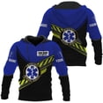thumbnail image 1 of Custom EMS EMT Shirts Men Women, Personalized Paramedic Uniform Emergency Medical Technician Apparel, EMS Week Gifts (Hoodie, S), 1 of 8