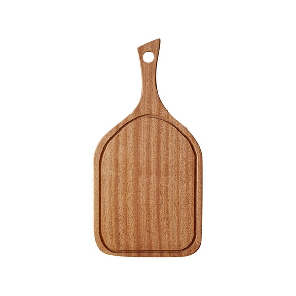 Custom Ebony Wood Cutting Board With Long Handle, 36X18X2Cm Premium Fruit Wood Chopping Board For Baby Steak Snacks Charcuterie And Creative Children's Dinner Plate Safe