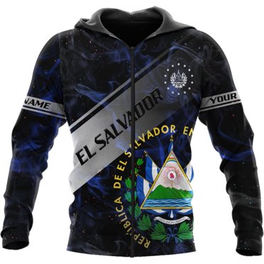 El Salvador Flag Map T-Shirt – 100% Cotton, Double-Sided Print, Free Shipping
