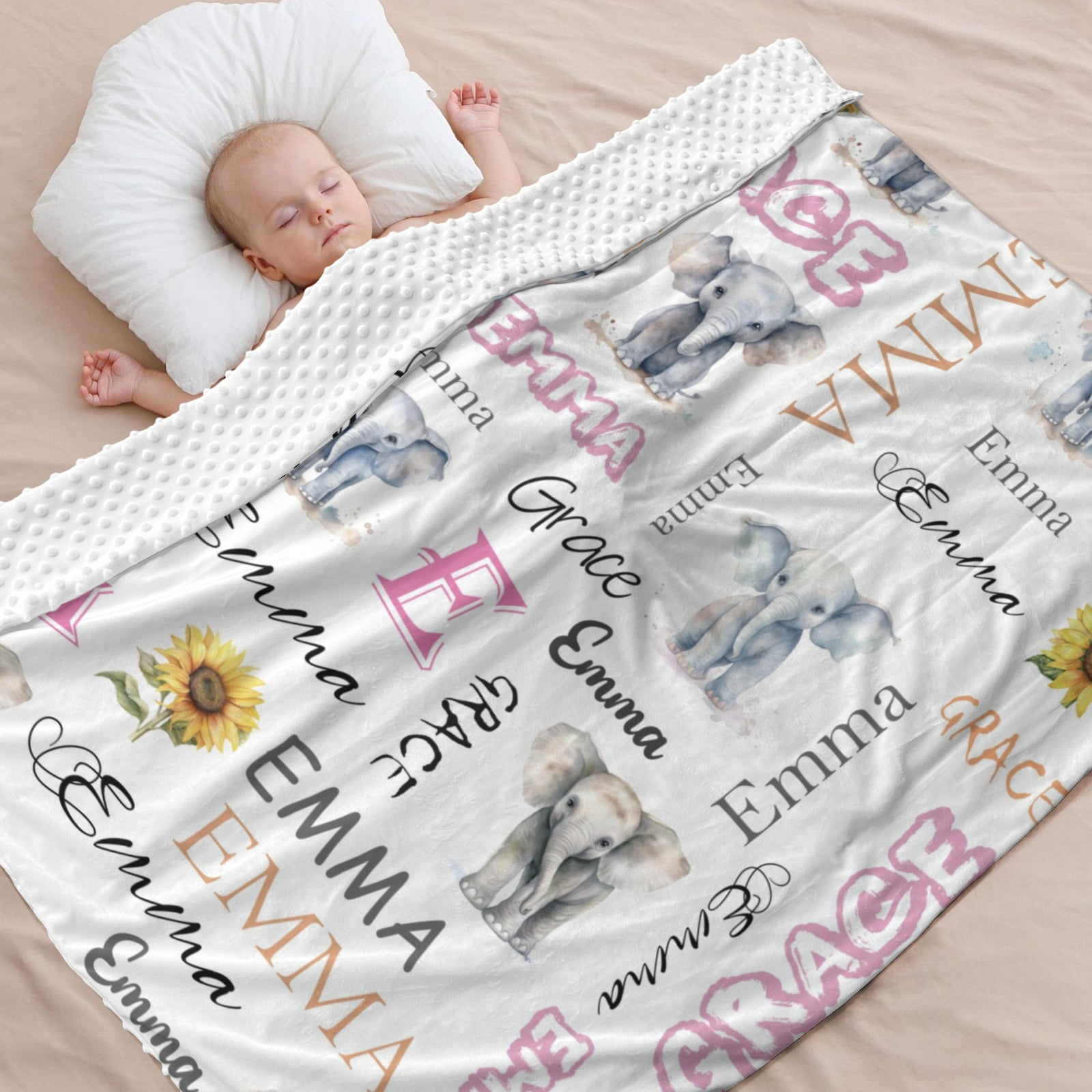 Personalised Name Custom Minky Blankets Custom Crawfish Minky