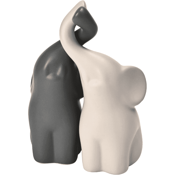 Custom Elephant Statues Home Decor Small Figurines Home Ceramic Decor Sisterhood Elephant Ornament for Living Room House Shelf Table Vanity Entryway DCor