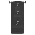 thumbnail image 1 of Custom Embroidered Terry Cotton Ring Spun Bath Towel, Hand Towel And Washcloth Set - Charcoal Towel Set, White Chancery Initial J, 1 of 1
