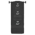 thumbnail image 1 of Custom Embroidered Terry Cotton Ring Spun Bath Towel, Hand Towel And Washcloth Set - Charcoal Towel Set, White Chancery Initial Z, 1 of 1