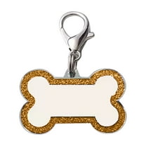 Custom Engraved Dog ID Pet Name with 4 Lines of Text Durable Metal Bone Shape and Cats