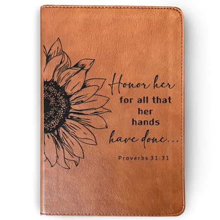 Custom Engraved English Spanish Parallel Bible, ESV/RVR Double Column Verse by Verse, Christian Gifts for Women, Baptism Gifts
