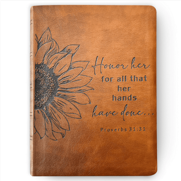 Custom Engraved NASB Bible | Wide Margin Reference Bible | Christian Gifts Baptism Gifts NASB Bible Women Men