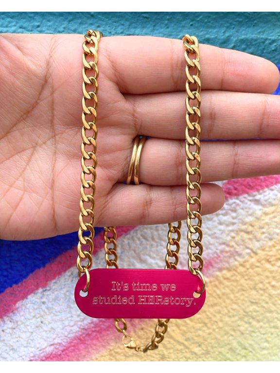 Custom Engraved Tag Chain Necklace