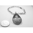thumbnail image 1 of Custom Engraved Tear Drop Dog Tag Silver Tone Stainless Steel with Rolo Chain Bracelet or Necklace, 1 of 7