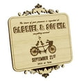 thumbnail image 1 of Custom Engraved Wooden Magnet Personalized Gift 20 Rustic Wedding Save the Date Wooden Magnet, 1 of 2