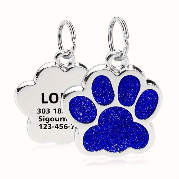 Custom Engraved Zinc Alloy Pet ID Tag Custom Pet Universal Tag Anti-Lost Design Custom Dog & Cat Name and Birthday Phone Number