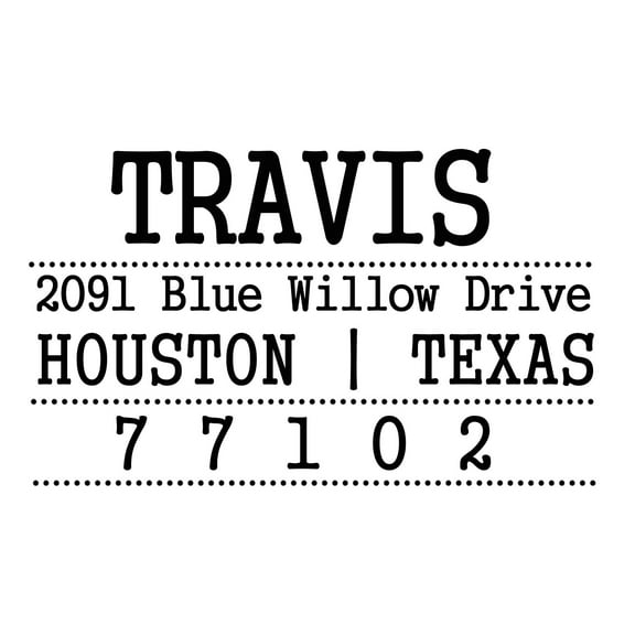 Custom Envelop Address Label Self Inking Custom Business Address Office Stationary Desk Accessory Gift