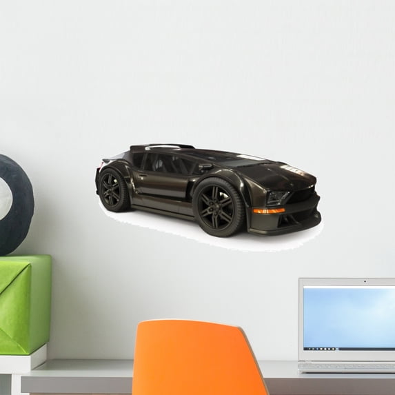 Custom Exotic Sports Car Wall Mural Decal by Wallmonkeys Vinyl Peel and Stick Graphic (18 in W x 12 in H)