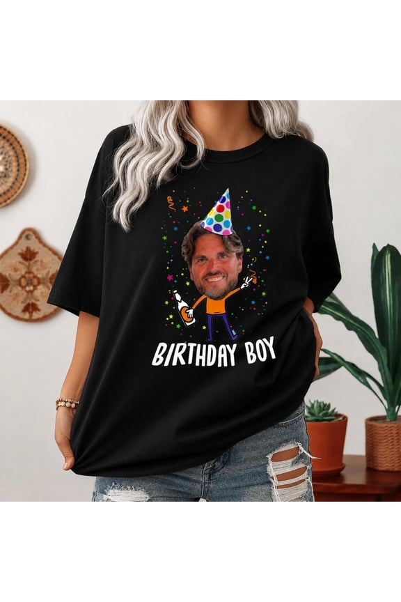 Custom Face Birthdays, Birthday Matchings, Birthday Boy, AURORAVALLEY T-Shirt
