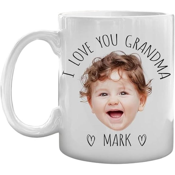 Custom Face Coffee, Personalized Photo For First Time Grandparents, I Love, AURORAVALLEY, 11oz-15oz Mug
