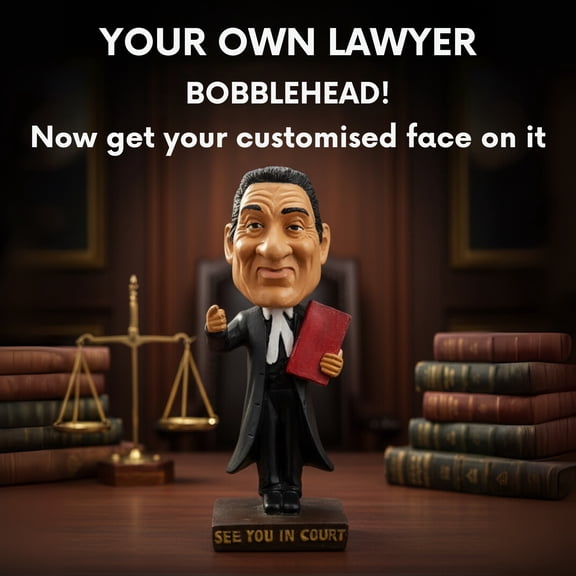 Custom Face Legal Advocate Figurine - Personalized Law Gift