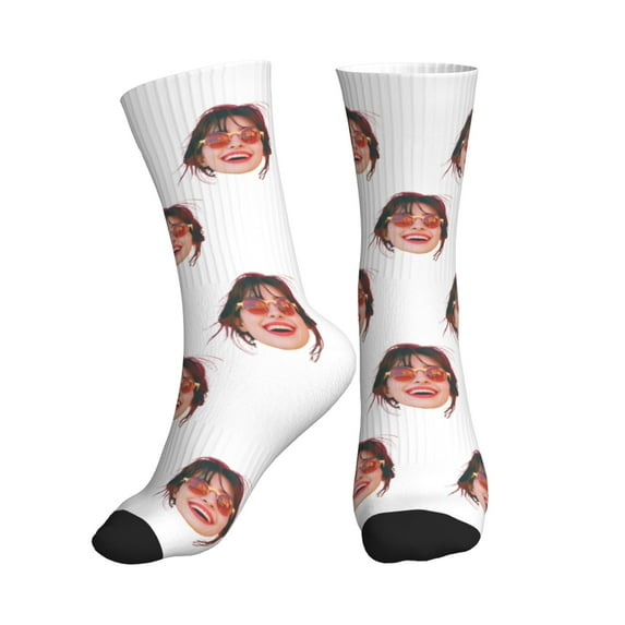 Custom Face Socks, Personalized Novelty Socks with Face Photo, Funny Socks Gifts for Men & Women