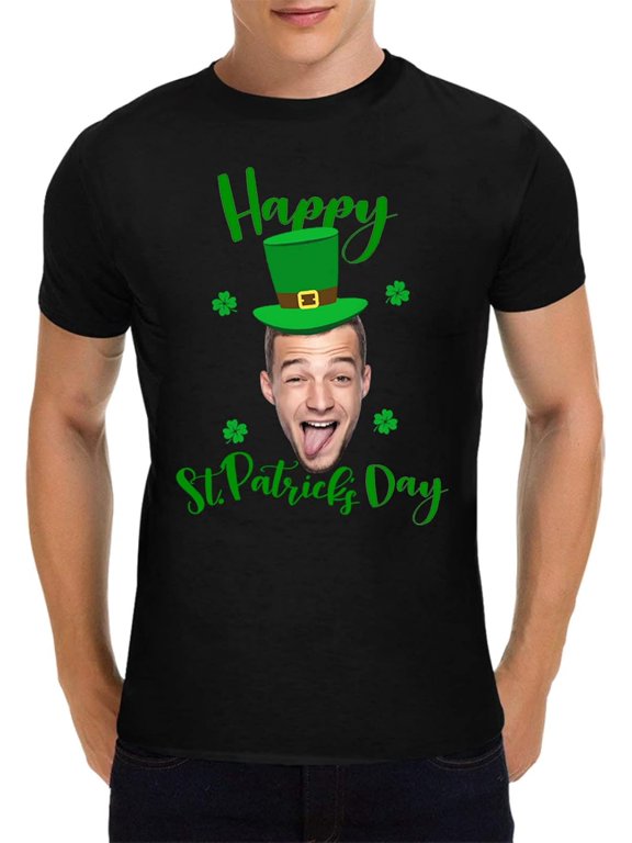 Custom Face T Shirts for Men, Personalized Men's T-Shirt, Design Your Own Print Faces Shirt for Men