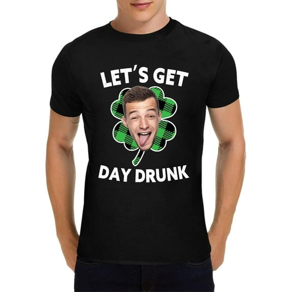 Custom Face T Shirts for Men, Personalized Men's T-Shirt, Design Your Own Print Faces Shirt for Men