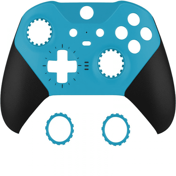Faceplate Cover Front Plate Housing Shell Case Replacement for Xbox One Elite Series 2 Core 1797, with Joystick Accent Rings-Light Blue