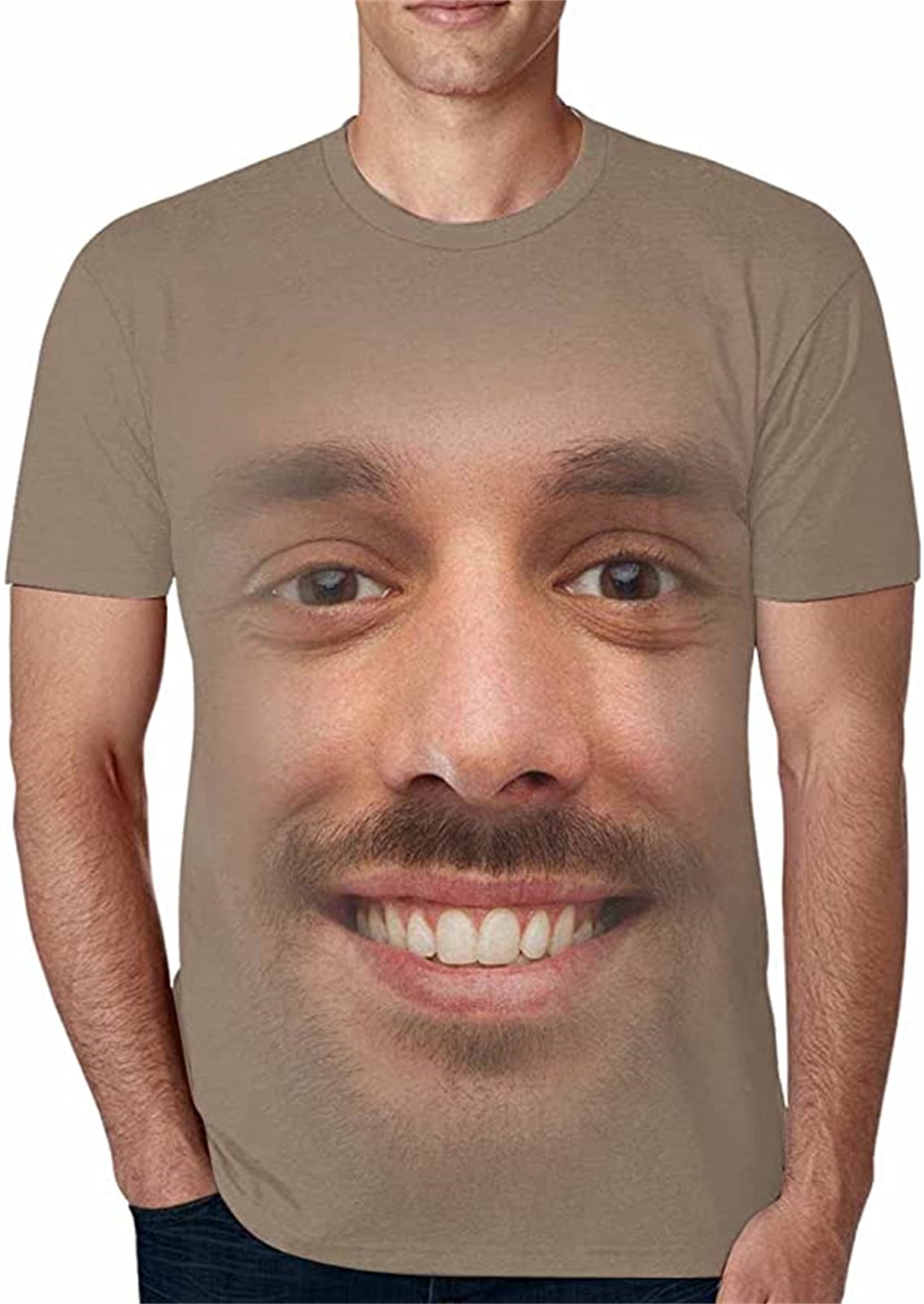 Custom Faces TShirt for Men, Customized Funny Picture Shirts for