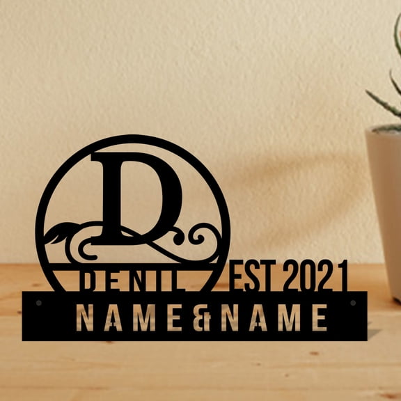 Custom Family Name Desk Name Plate Wedge, Personalized Last Name Nameplate Sign Shelf Tabletop Wedding Anniversary Housewarming