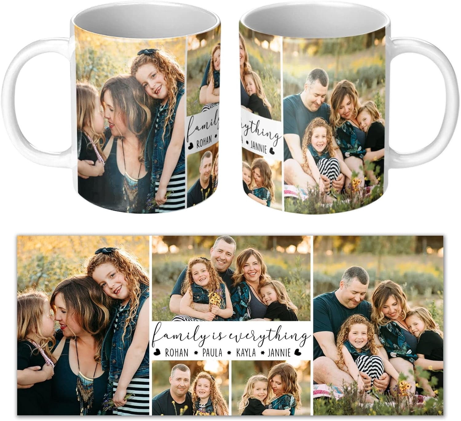 Custom Family Is Everything Photo Print Coffee Mugs, 11oz - Walmart.com