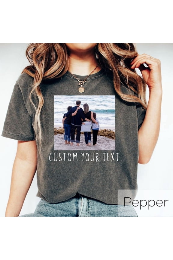 Custom Family Photo T-Shirt, Personalized Picture Tee, Unique Gift Shirt with Image
