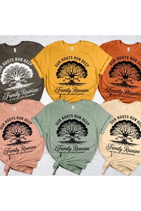 Custom Family Reunion Shirt Personalized Family Top Our Roots Run Deep Tee Family Tree Out