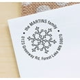 thumbnail image 1 of Custom Family Round Address Stamp Self Inking Personalized Logo Stamp Gifts Idea, 1 of 1