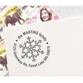 thumbnail image 1 of Custom Family Round Address Stamp Self Inking Personalized Logo Stamp Gifts Idea, 1 of 1